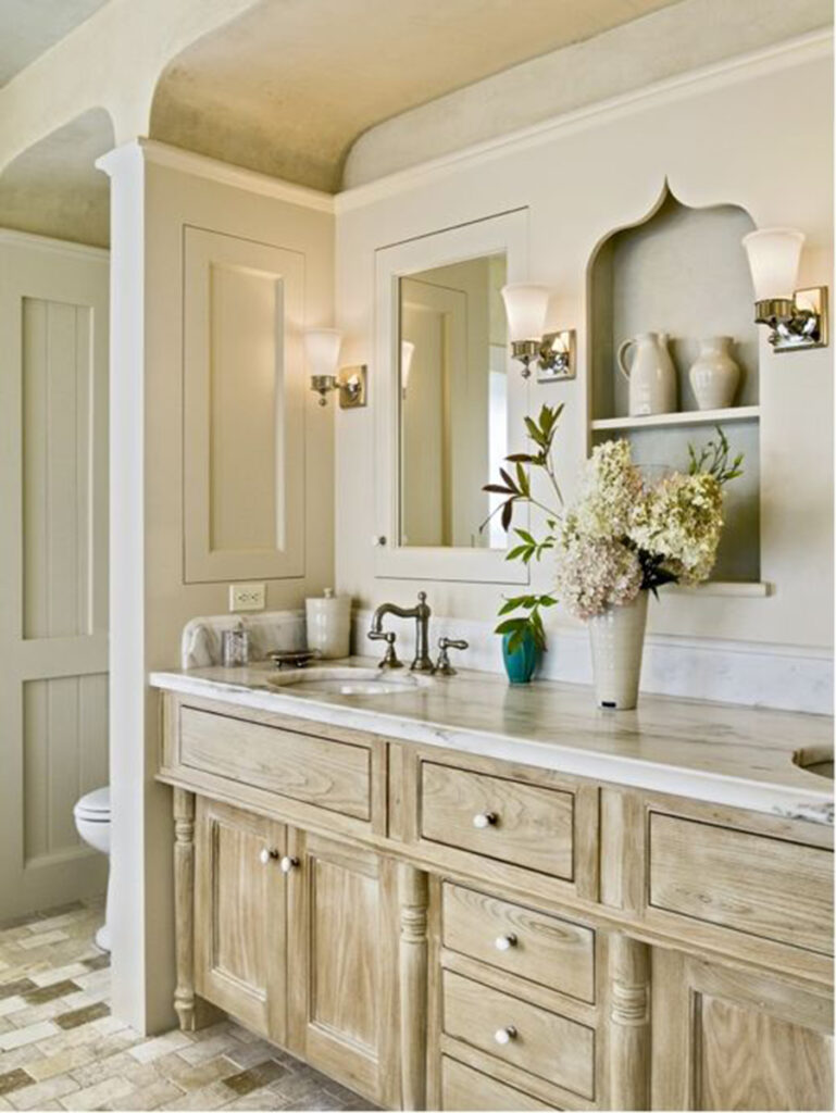 bleached wood cabinets bathroom trend in 2018