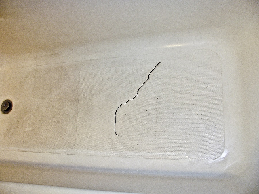 Fiberglass Cracked Bathtub Floor Repair Inlay Kit