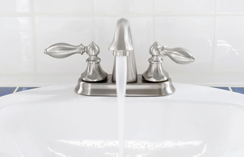 standard bathroom faucet.