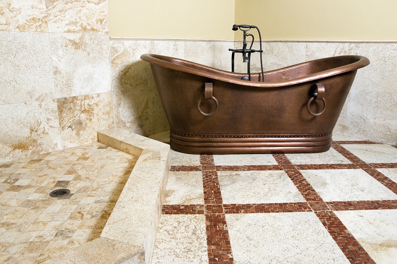 copper tub example.