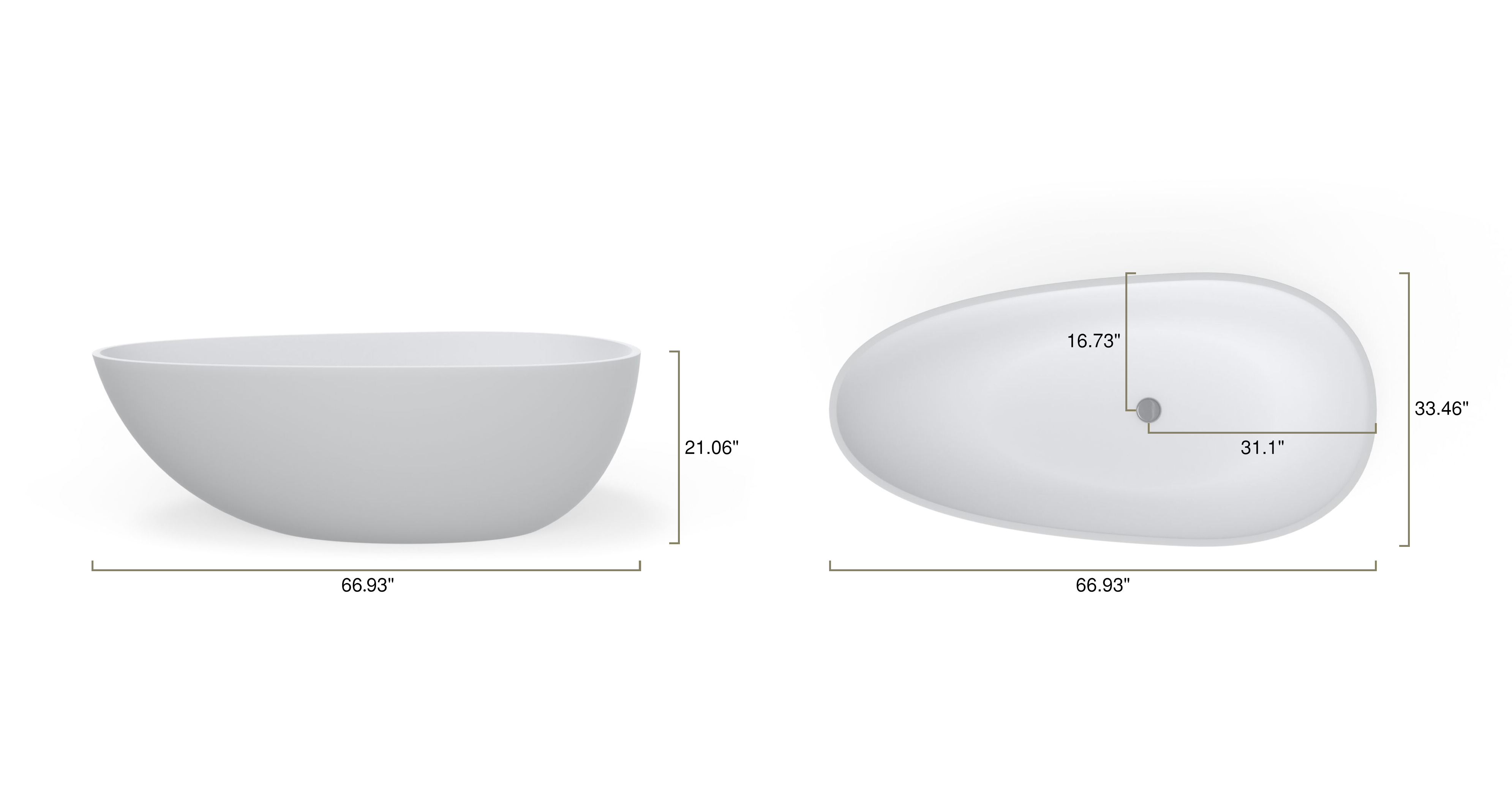 Freestanding Bathtub BW-01-L