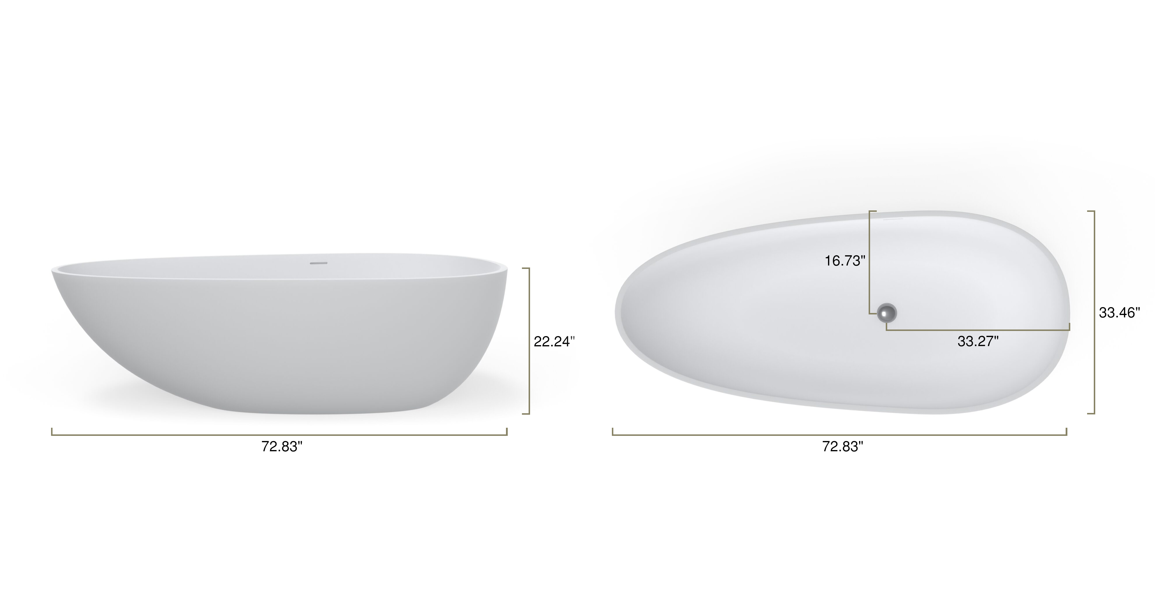Freestanding Bathtub BW-01-XL