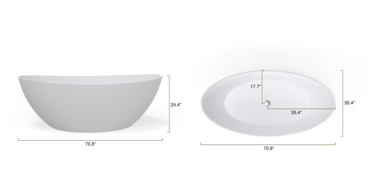 Freestanding Bathtub BW-03-XL