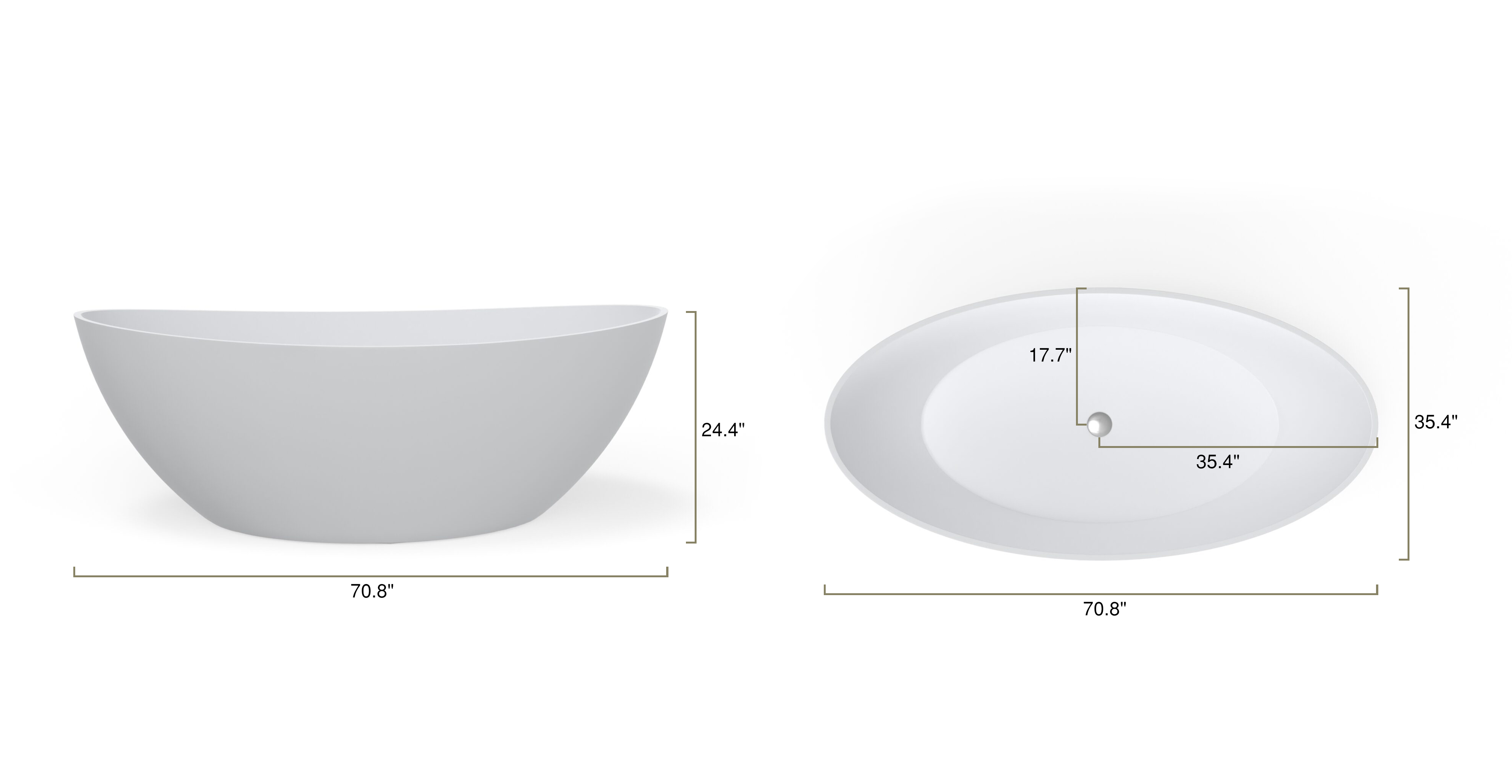 Freestanding Bathtub BW-03-XL