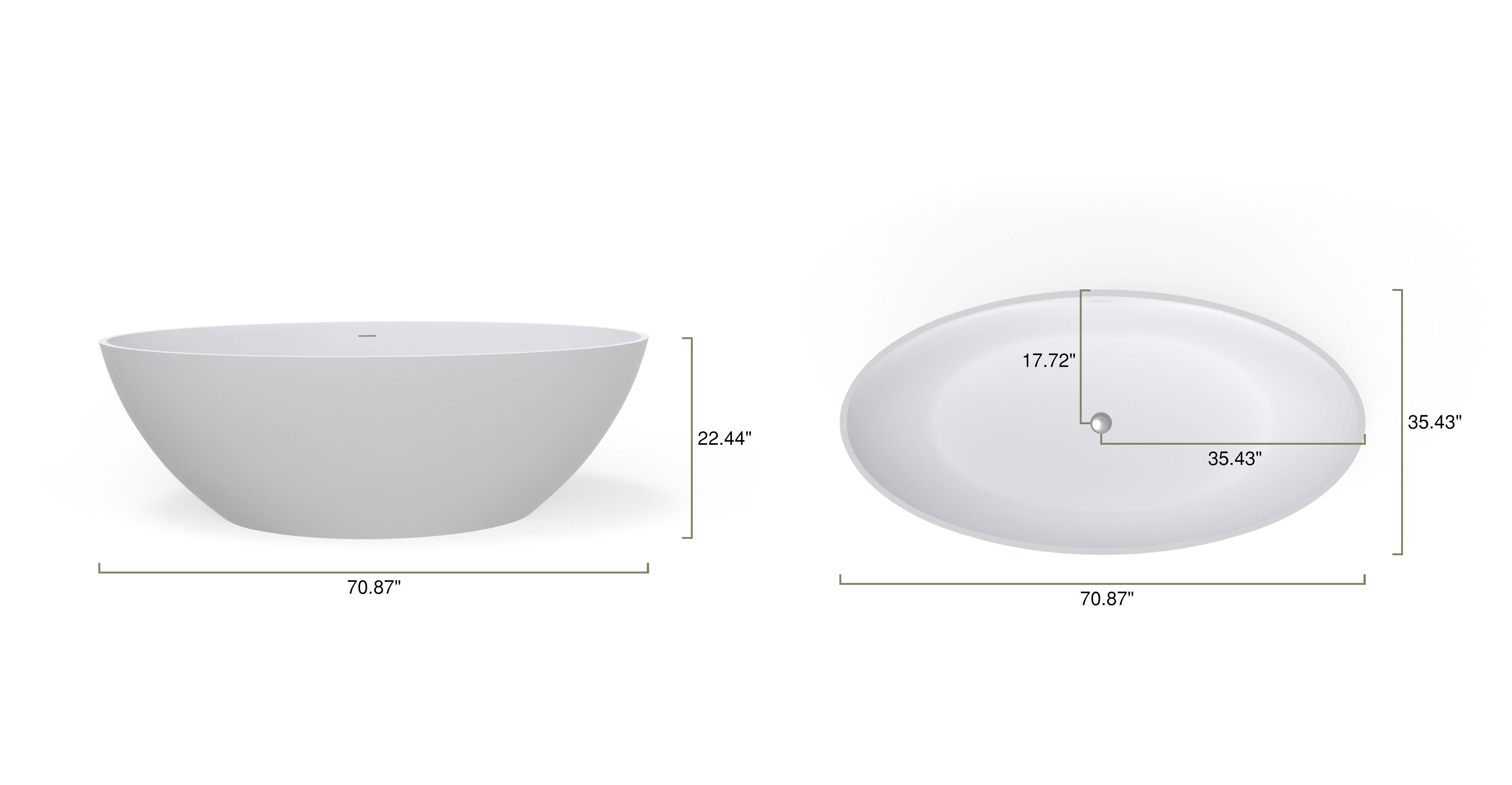 Freestanding Bathtub BW-05-XL