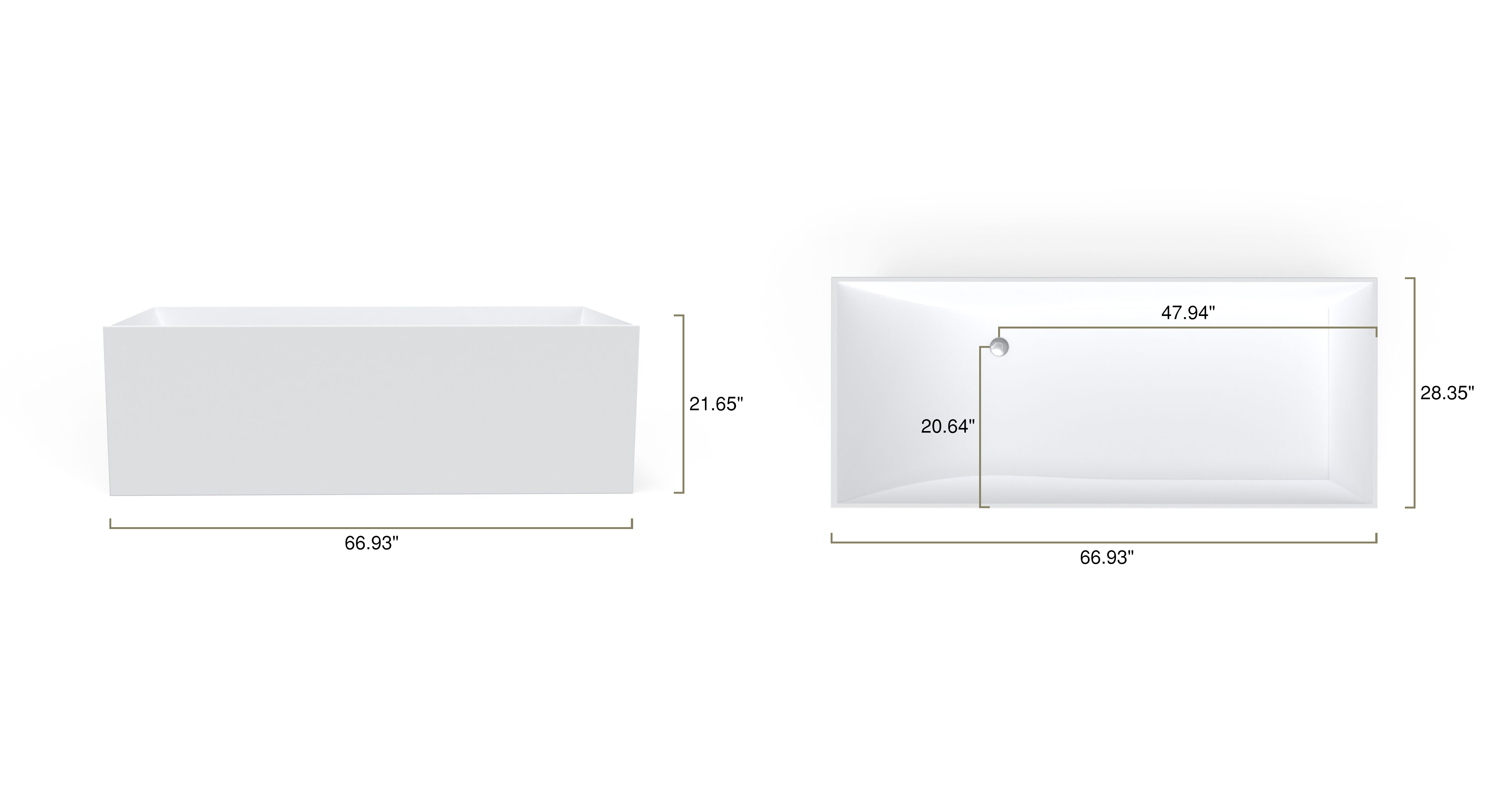 Freestanding Bathtub BW-06-XL