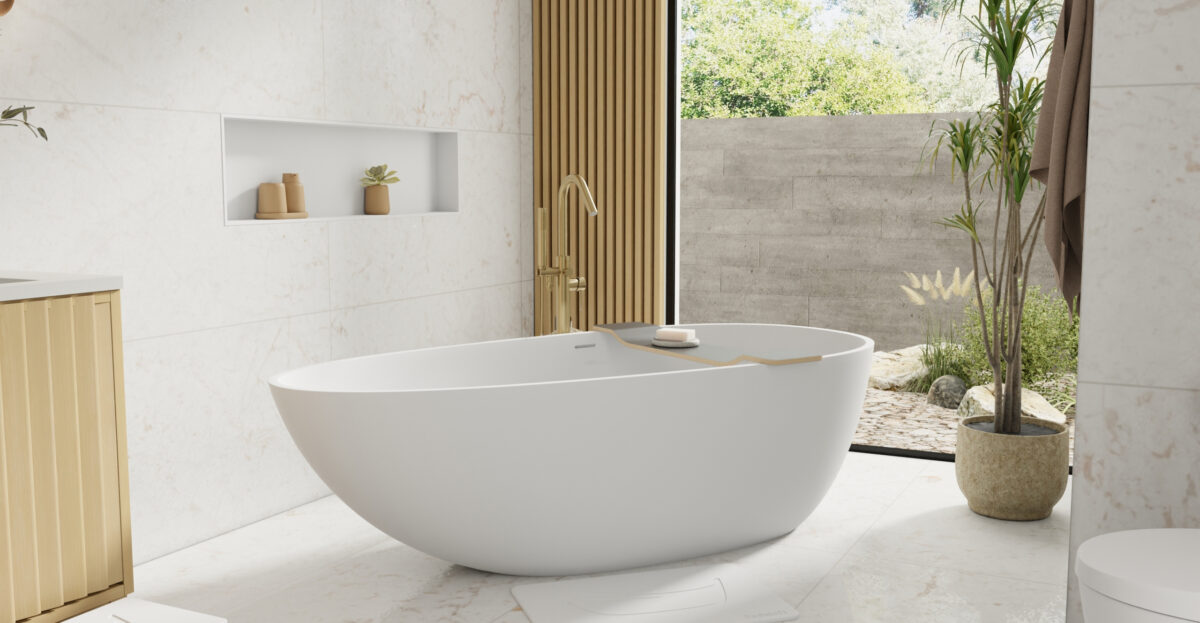 Large Freestanding Bathtub - Model BW-01-XL | Badeloft USA