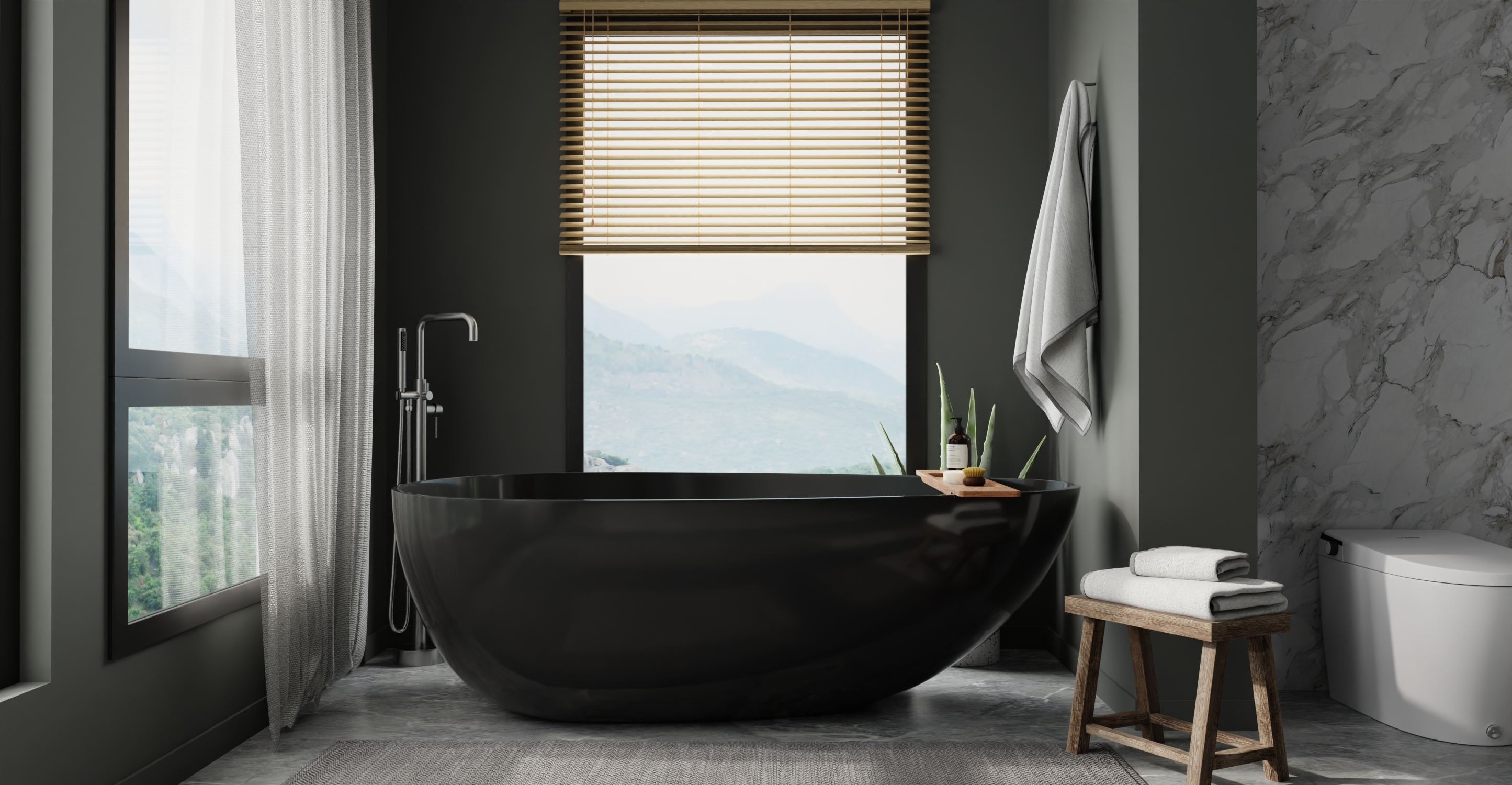 Freestanding Bathtub BW-01-XXL-BLK