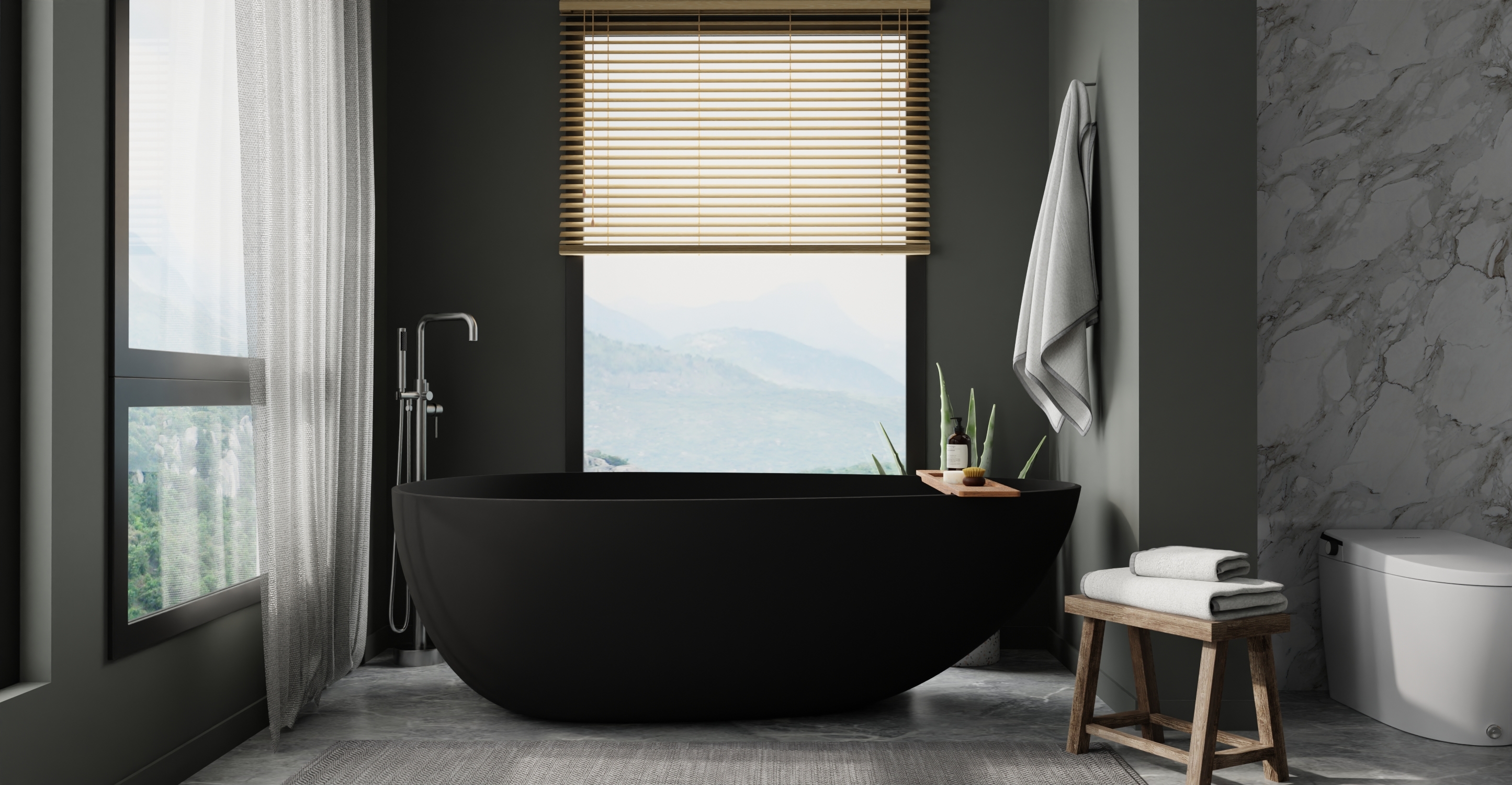 Freestanding Bathtub BW-01-XXL-BLK