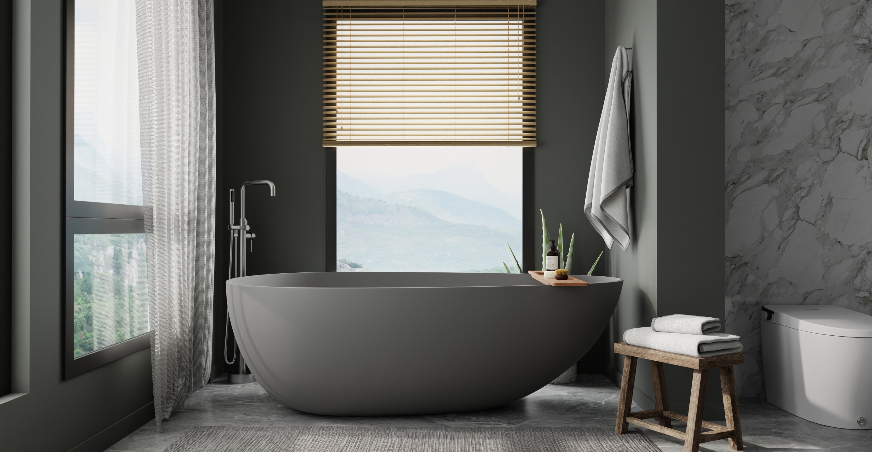 Freestanding Bathtub BW-01-XXL-GRY