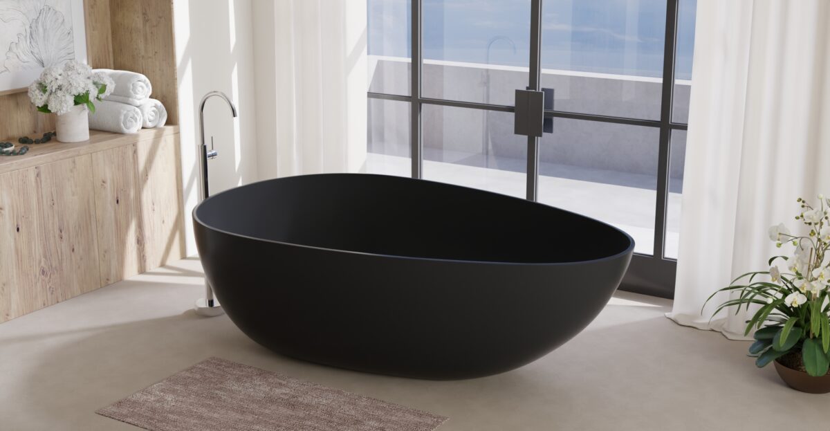 Freestanding Bathtub BW-01-XXL-BLK