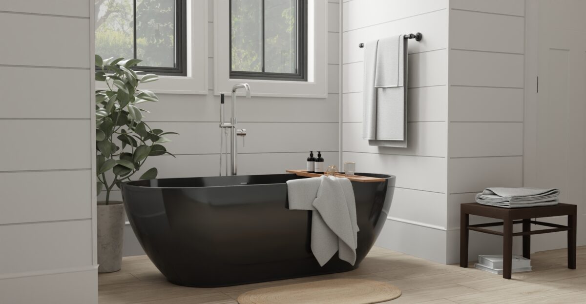 Freestanding Bathtub BW-02-L-BLK