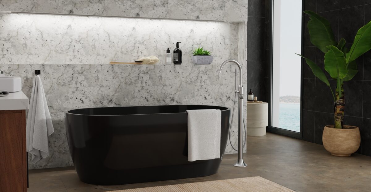 Freestanding Bathtub BW-02-S-BLK