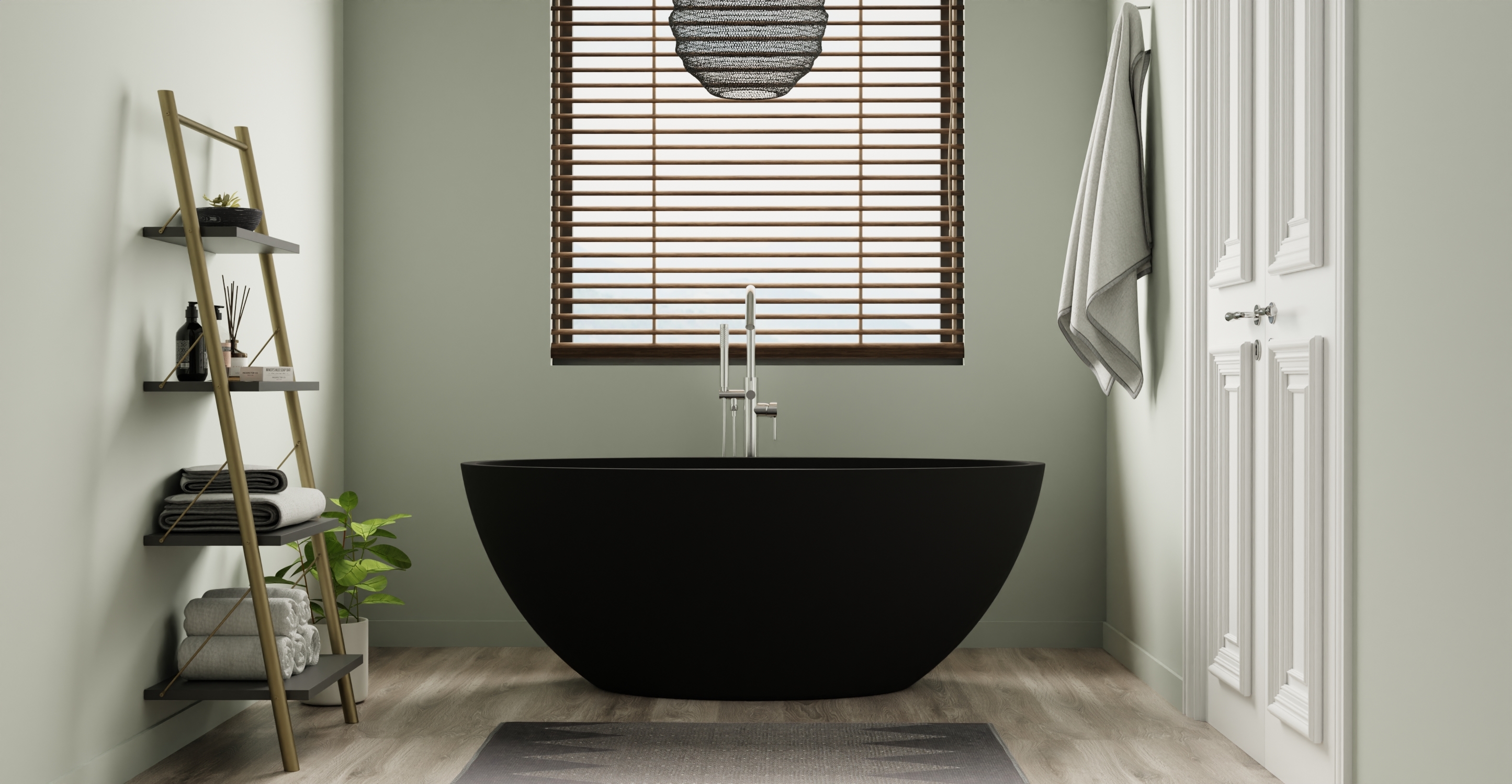Freestanding Bathtub BW-04-L-BLK