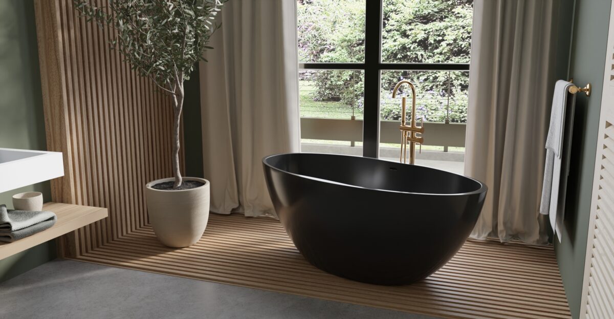 Freestanding Bathtub BW-04-L-BLK