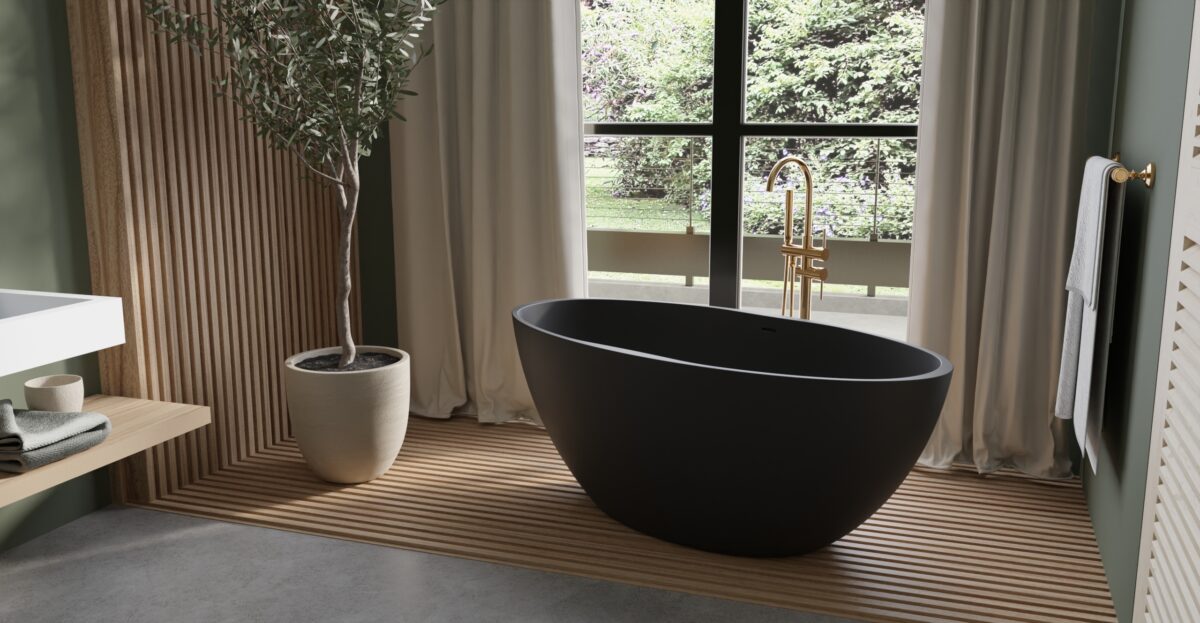 Freestanding Bathtub BW-04-L-BLK