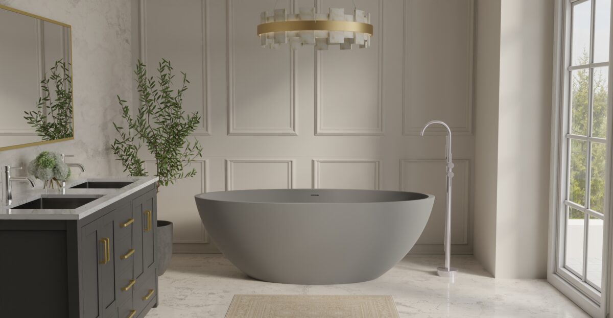 Freestanding Bathtub BW-04-XL-GRY