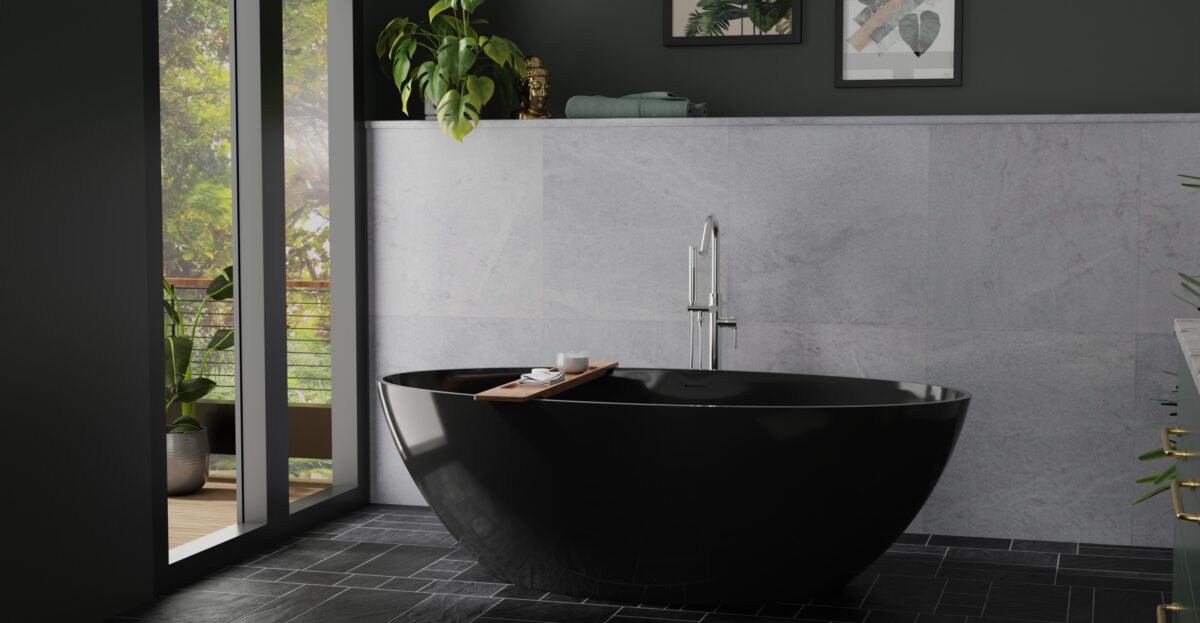 Freestanding Bathtub BW-05-XL-BLK
