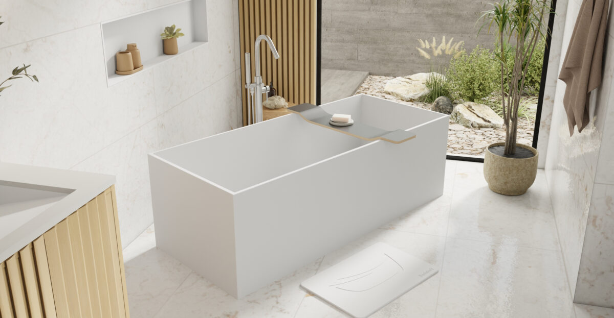 Rectangular Freestanding Bathtub - Model BW-06-XL | Badeloft USA