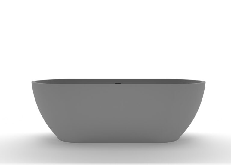 67" Gray Freestanding Bathtub BW02LGRY Badeloft USA
