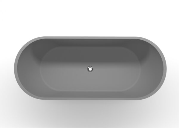 Freestanding Bathtub Bathtub-02-L-Grey Top View