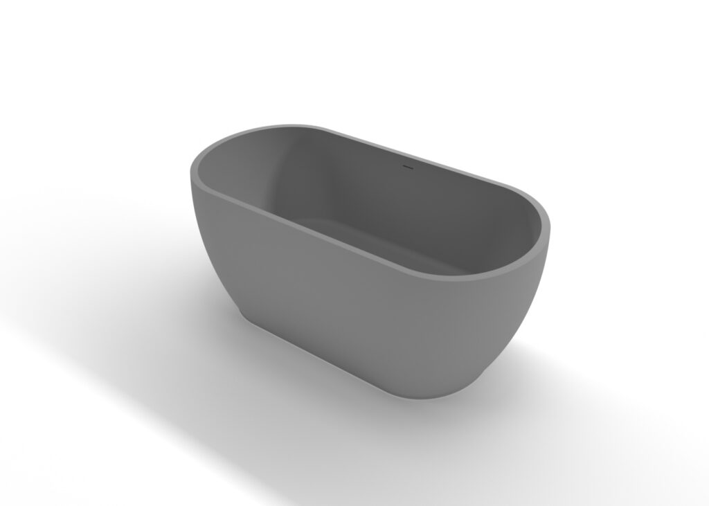 63" Gray Freestanding Tub Model BW02MGRY Badeloft USA