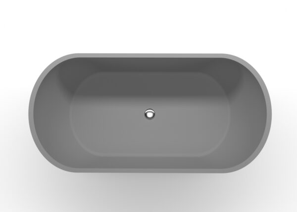 Freestanding Bathtub Bathtub-02-M-Grey Top View