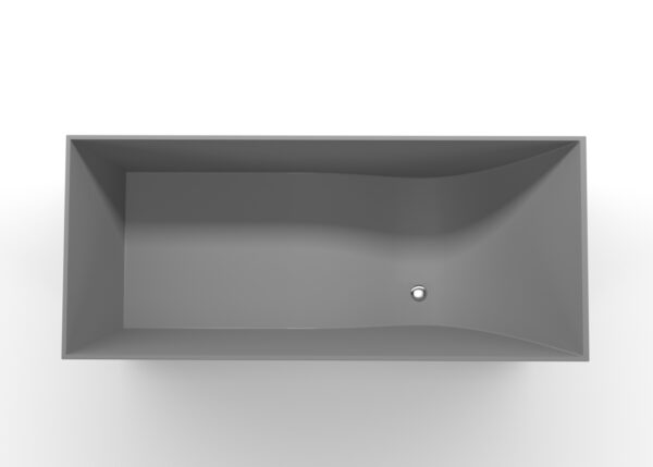 Freestanding Bathtub Bathtub-06-L-Grey Top View