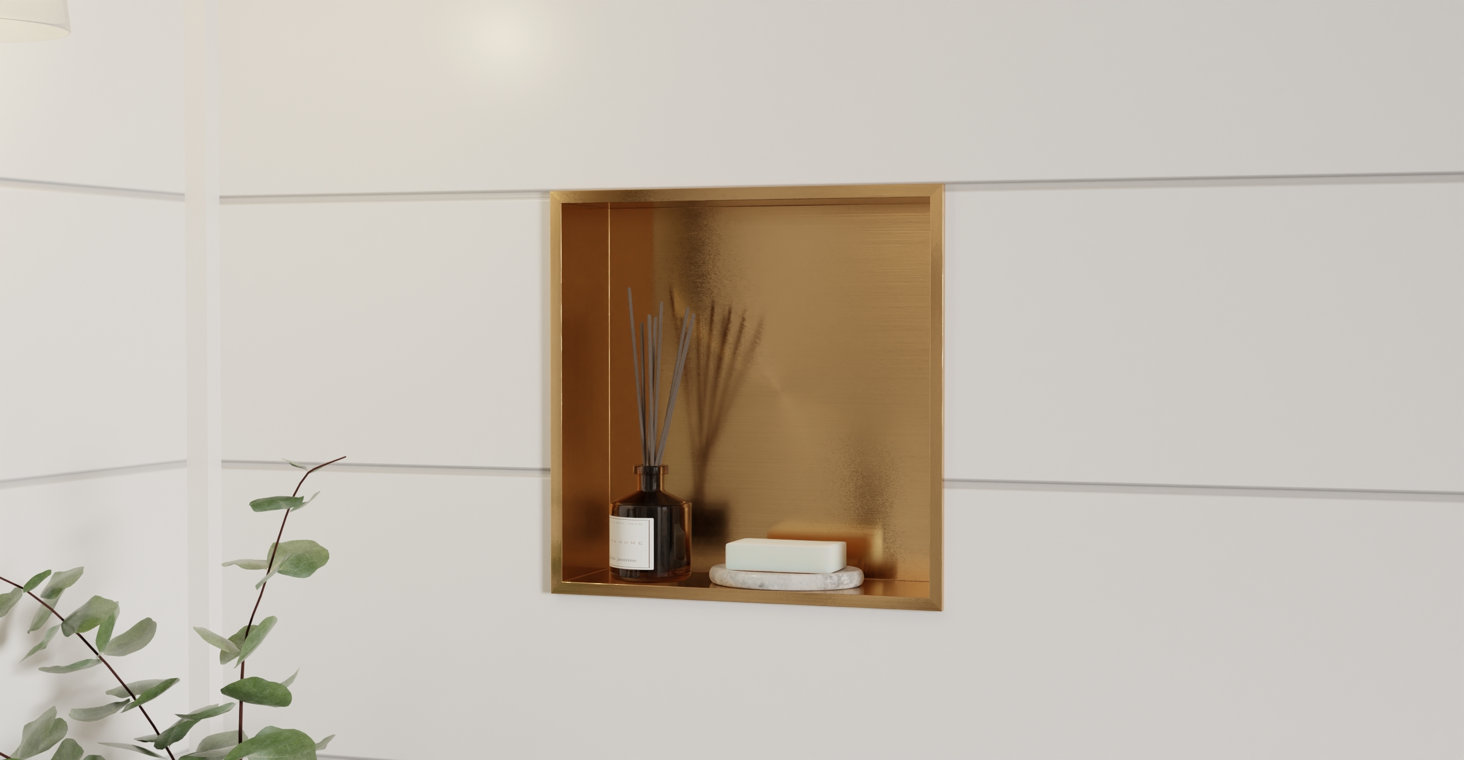 White Shower / Bathtub Niche NS-01