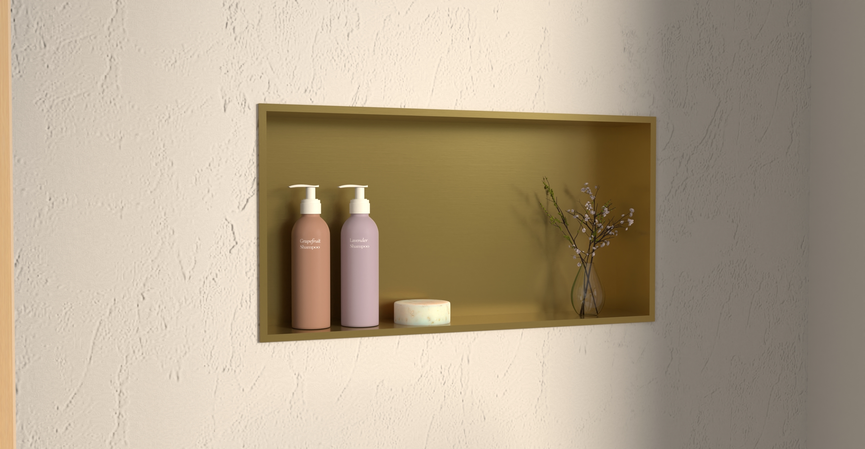 White Shower / Bathtub Niche NS-03