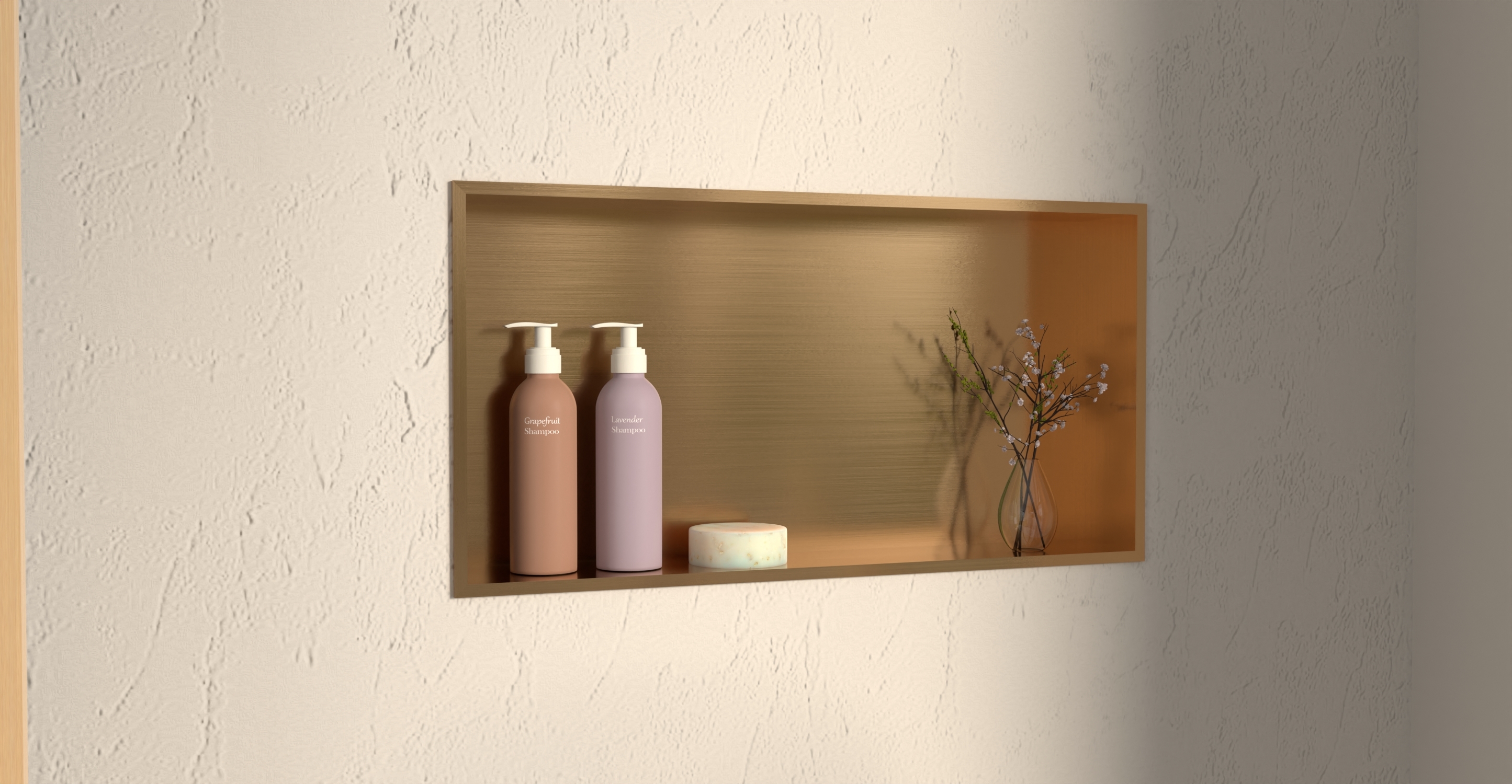 White Shower / Bathtub Niche NS-03