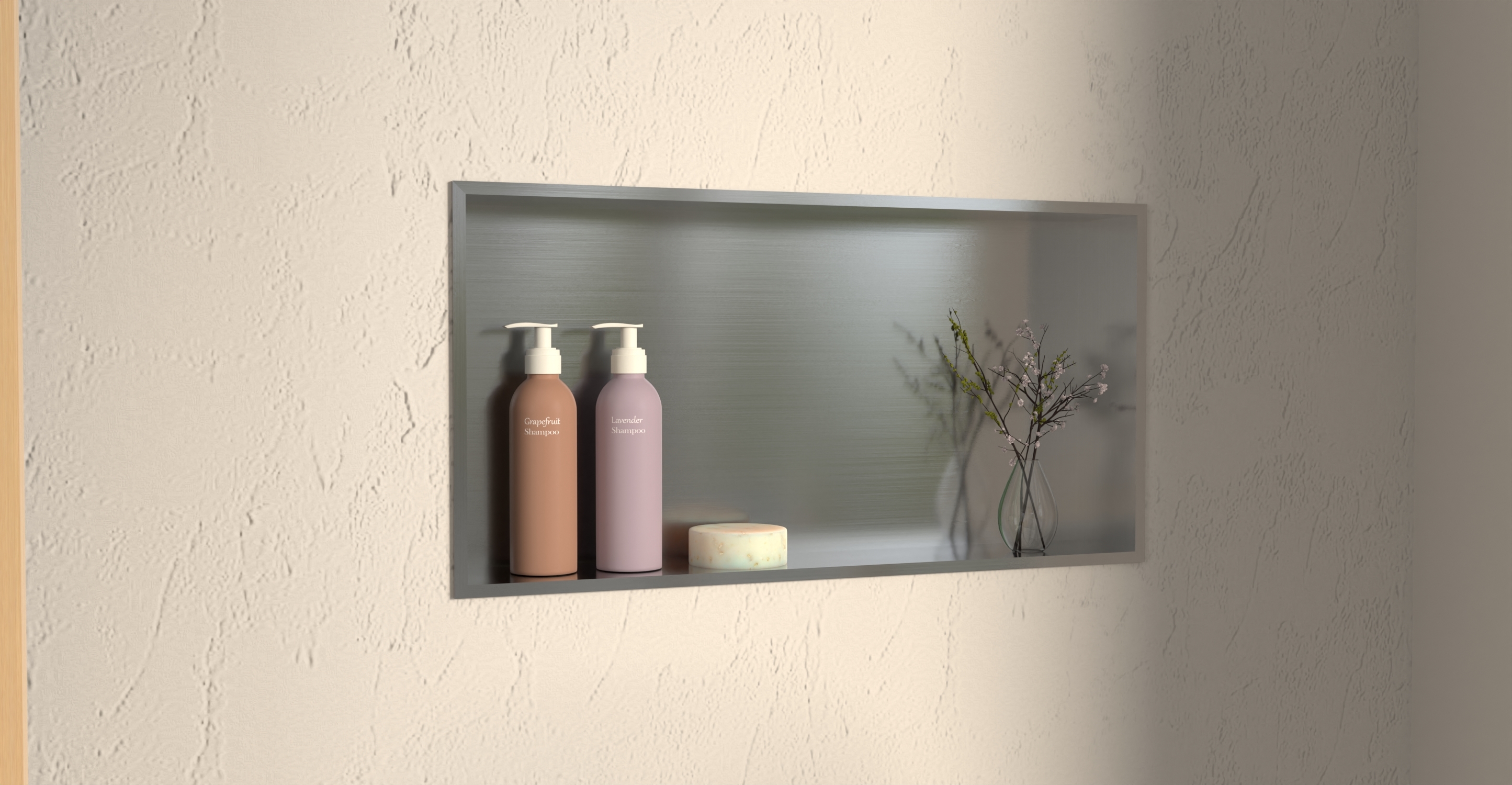 White Shower / Bathtub Niche NS-03