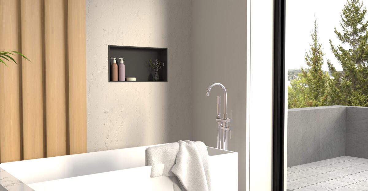 White Shower / Bathtub Niche NS-03