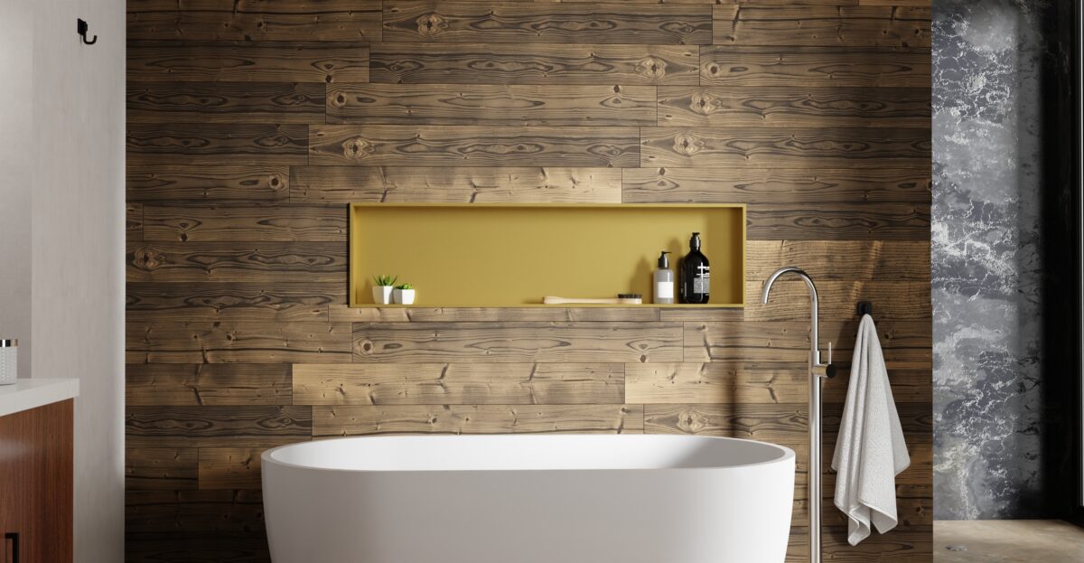 White Shower / Bathtub Niche NS-04