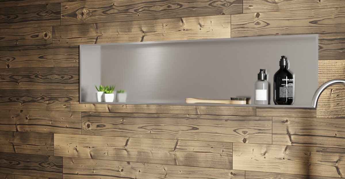 White Shower / Bathtub Niche NS-04