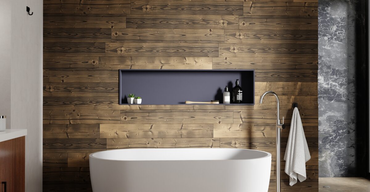 White Shower / Bathtub Niche NS-04