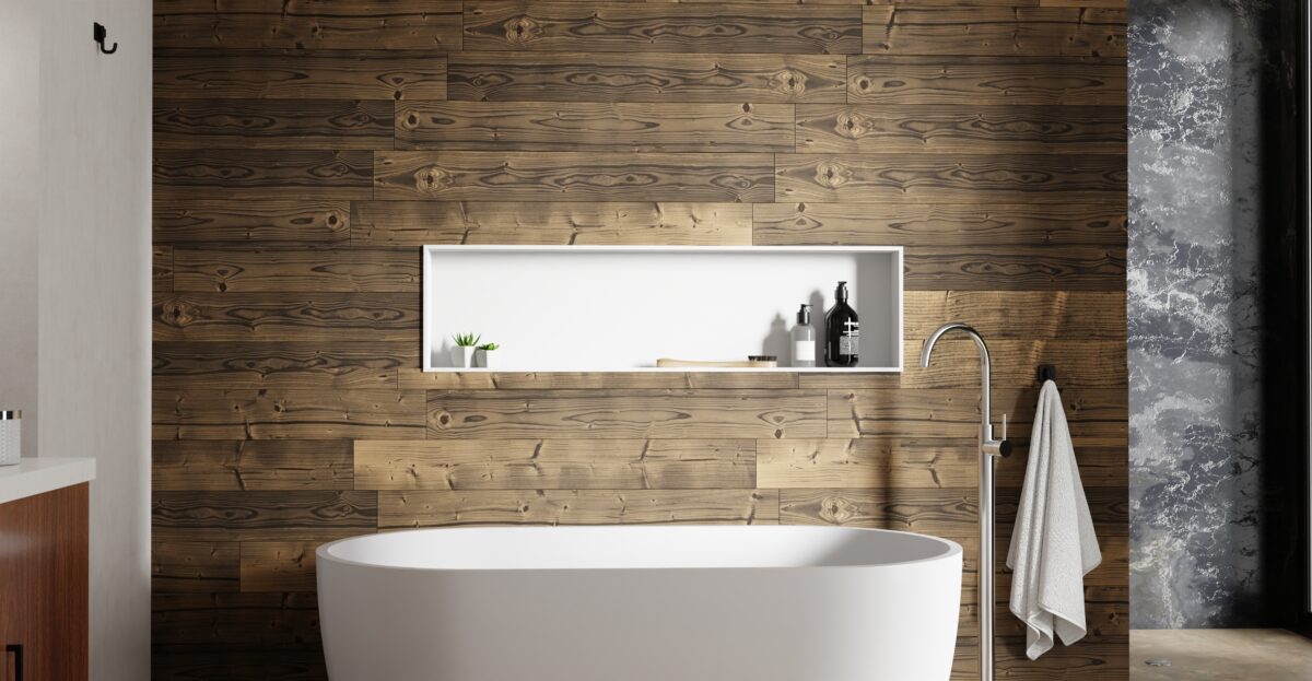 White Shower / Bathtub Niche NS-04