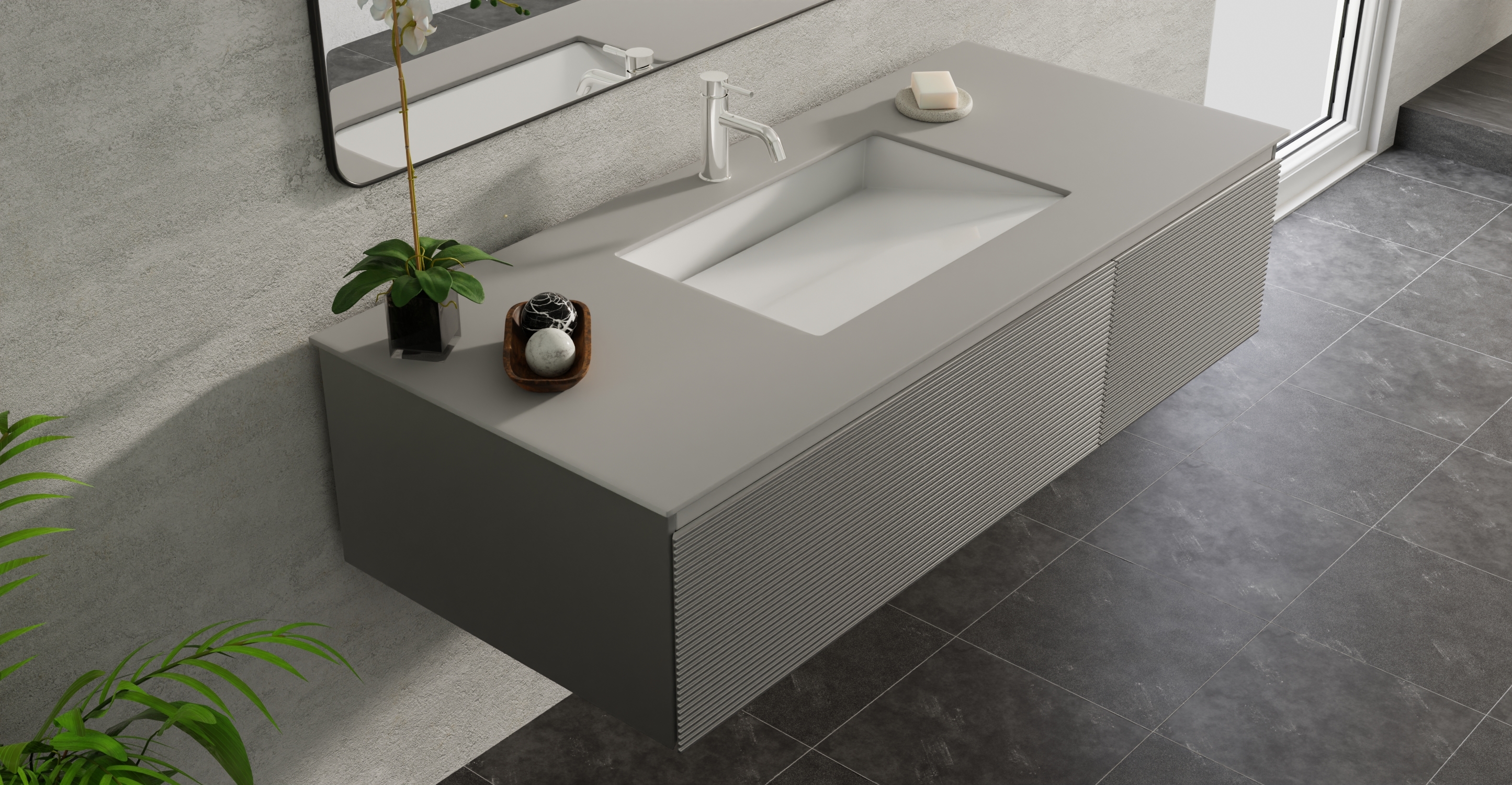 Undermount Ramp Sink UB-04-L