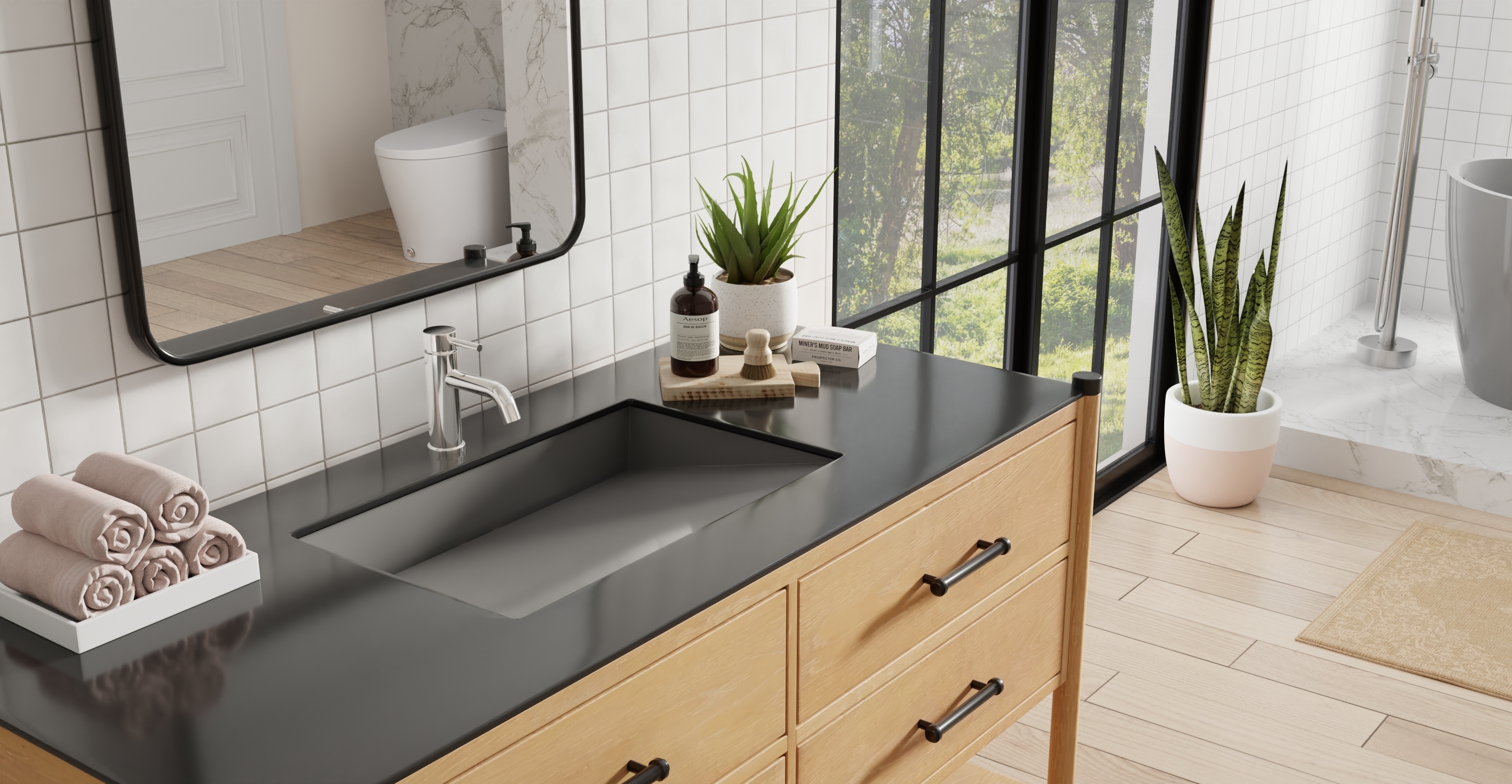 Undermount Ramp Sink UB-04-L