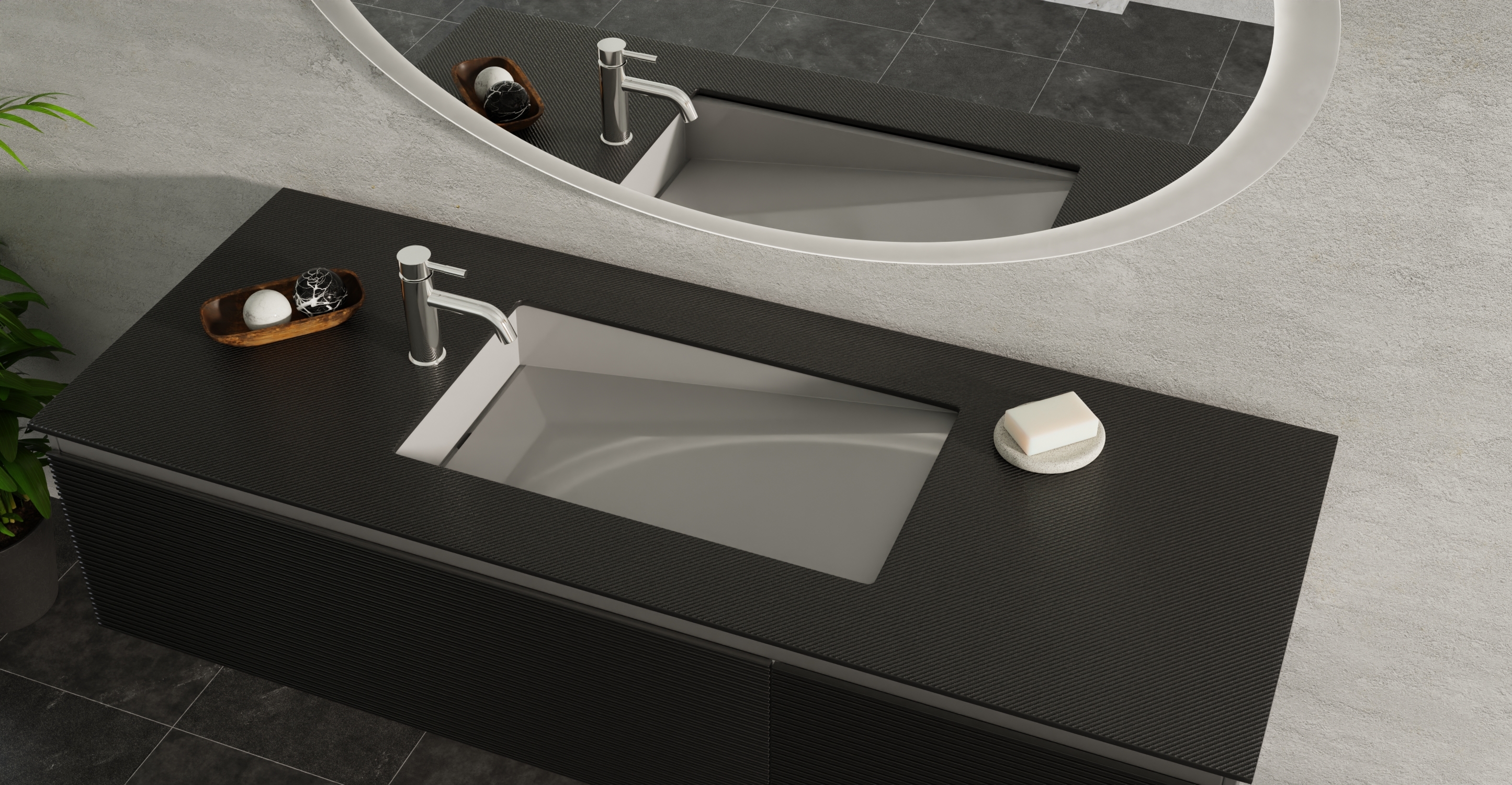 Undermount Ramp Sink UB-04-RL
