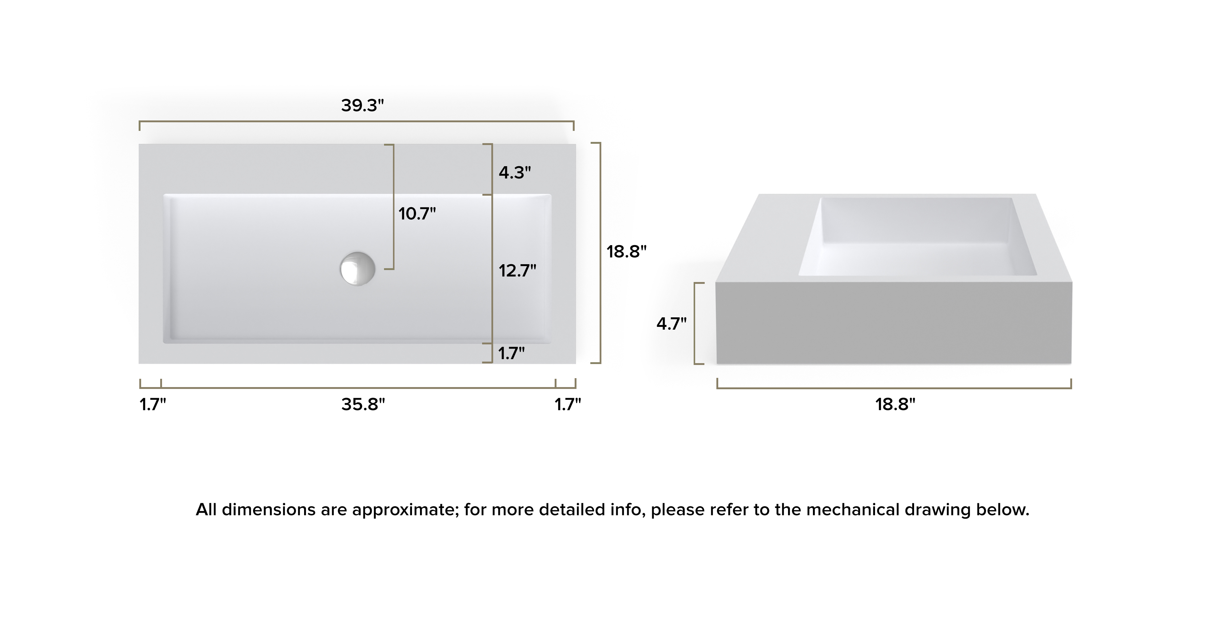 Countertop Sink WB-05-XL