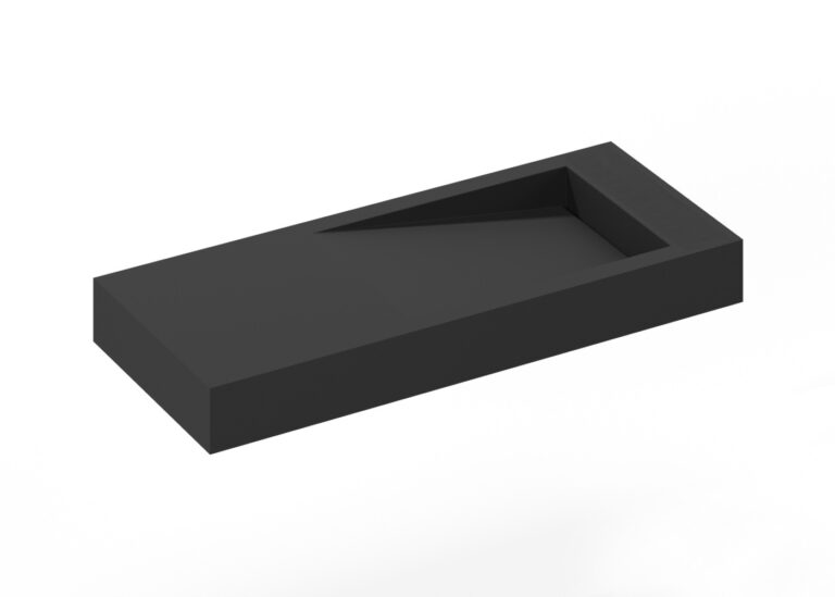 Black Wall Mount Ramp Sink WT05B Badeloft USA