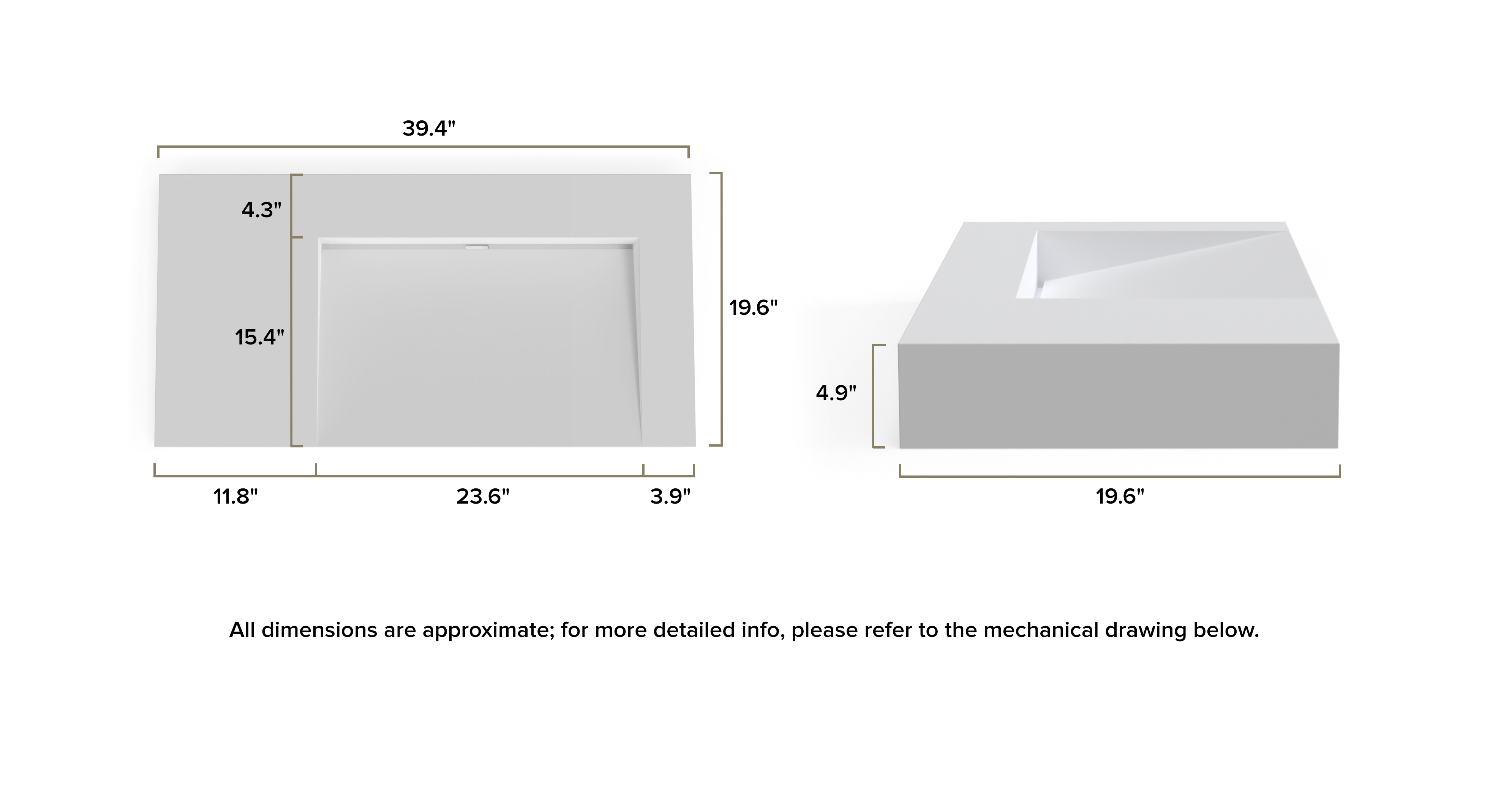 Wall Mounted Sink WT-04-B