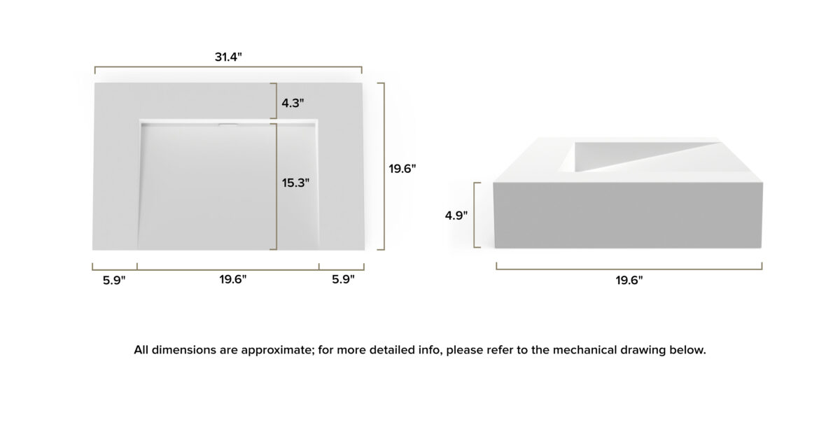 Wall Mounted Sink WT-04-D