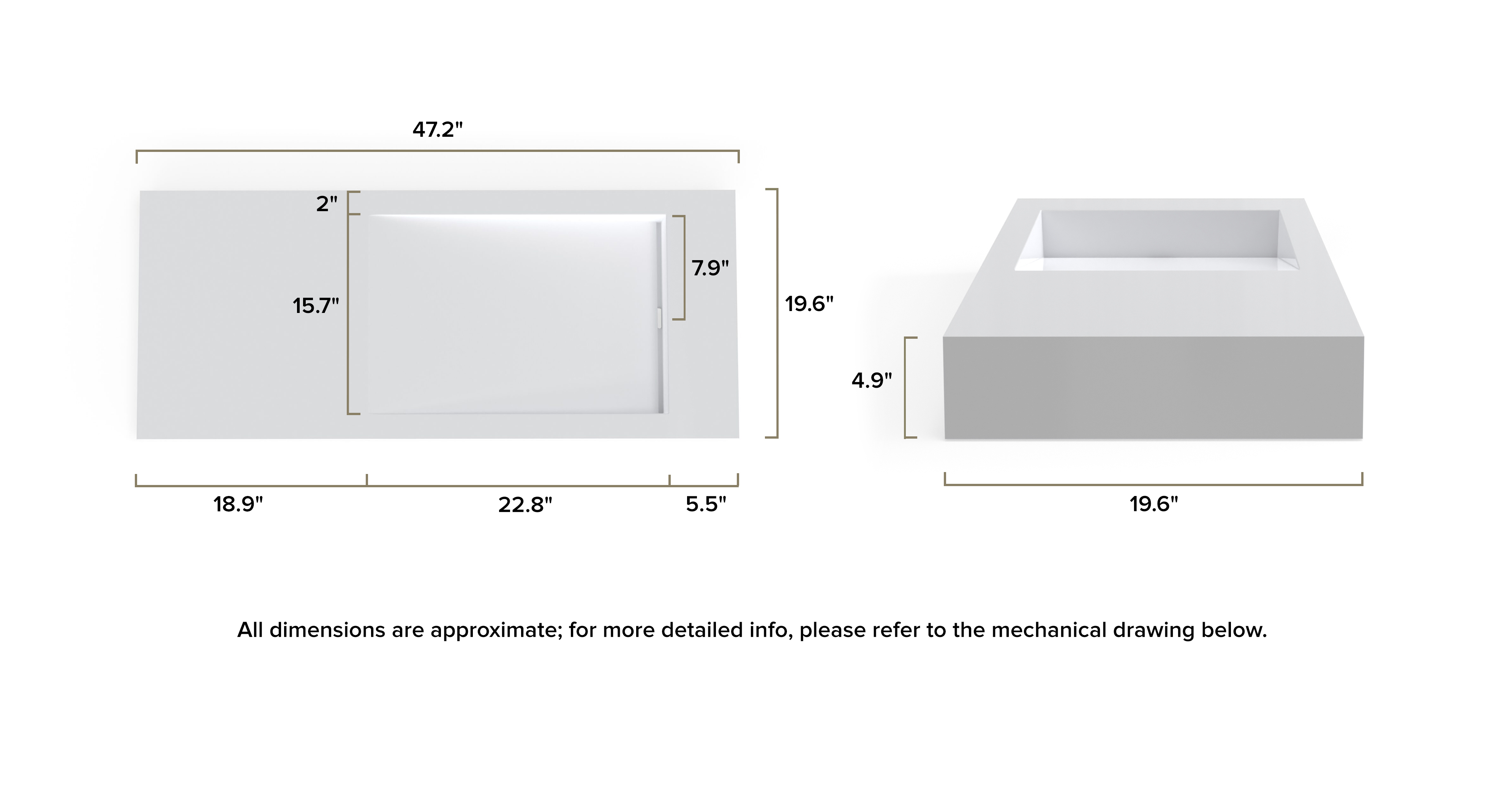 Wall Mounted Sink WT-05-B