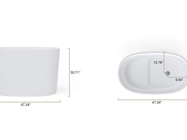 Freestanding Bathtub BW-08-S - Image 15