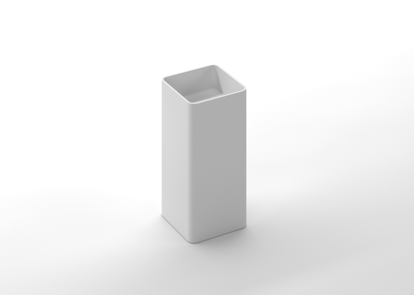 Freestanding Sink Square Pedestal Sink Badeloft USA