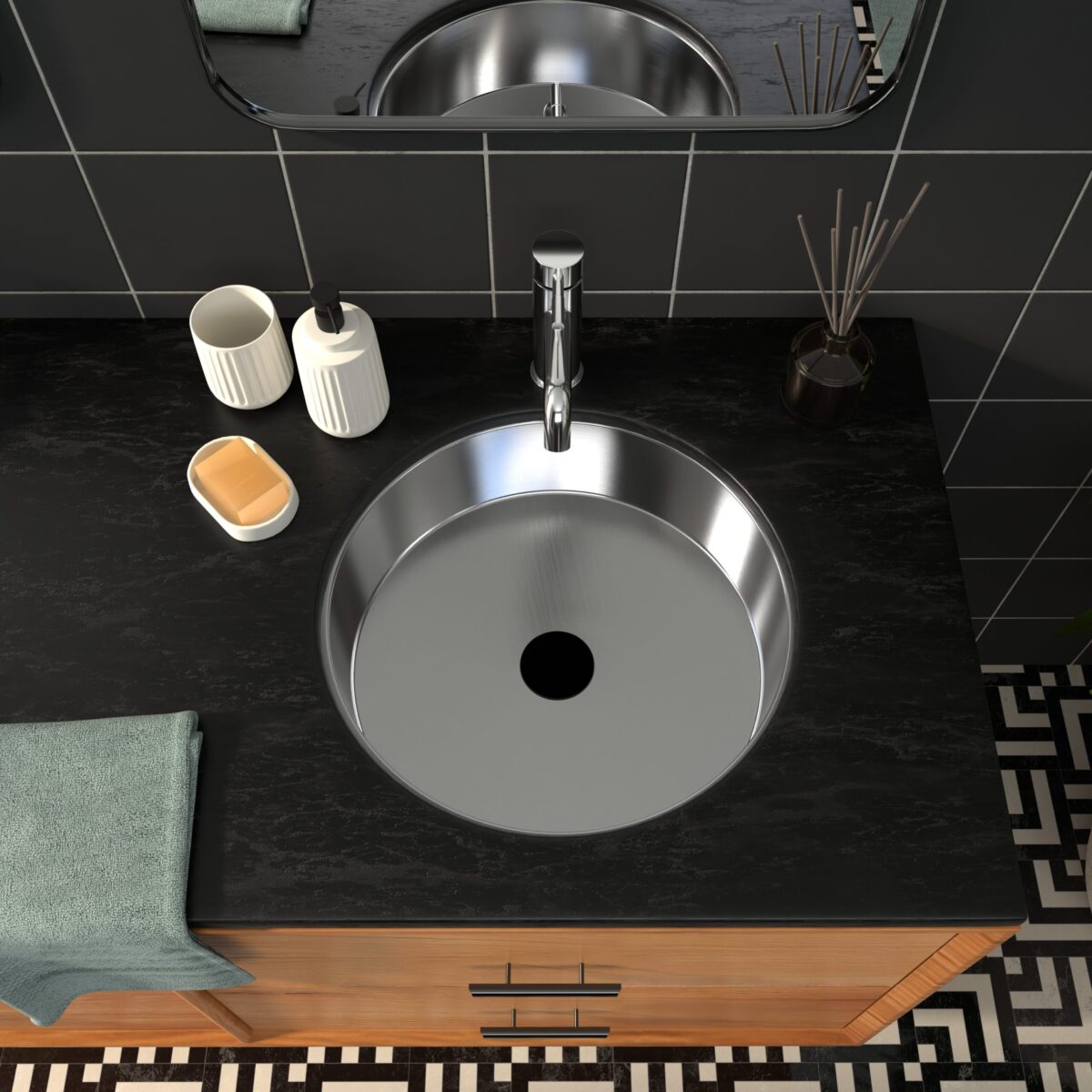 Stainless Steel Sink ES-UB-01-M-BS