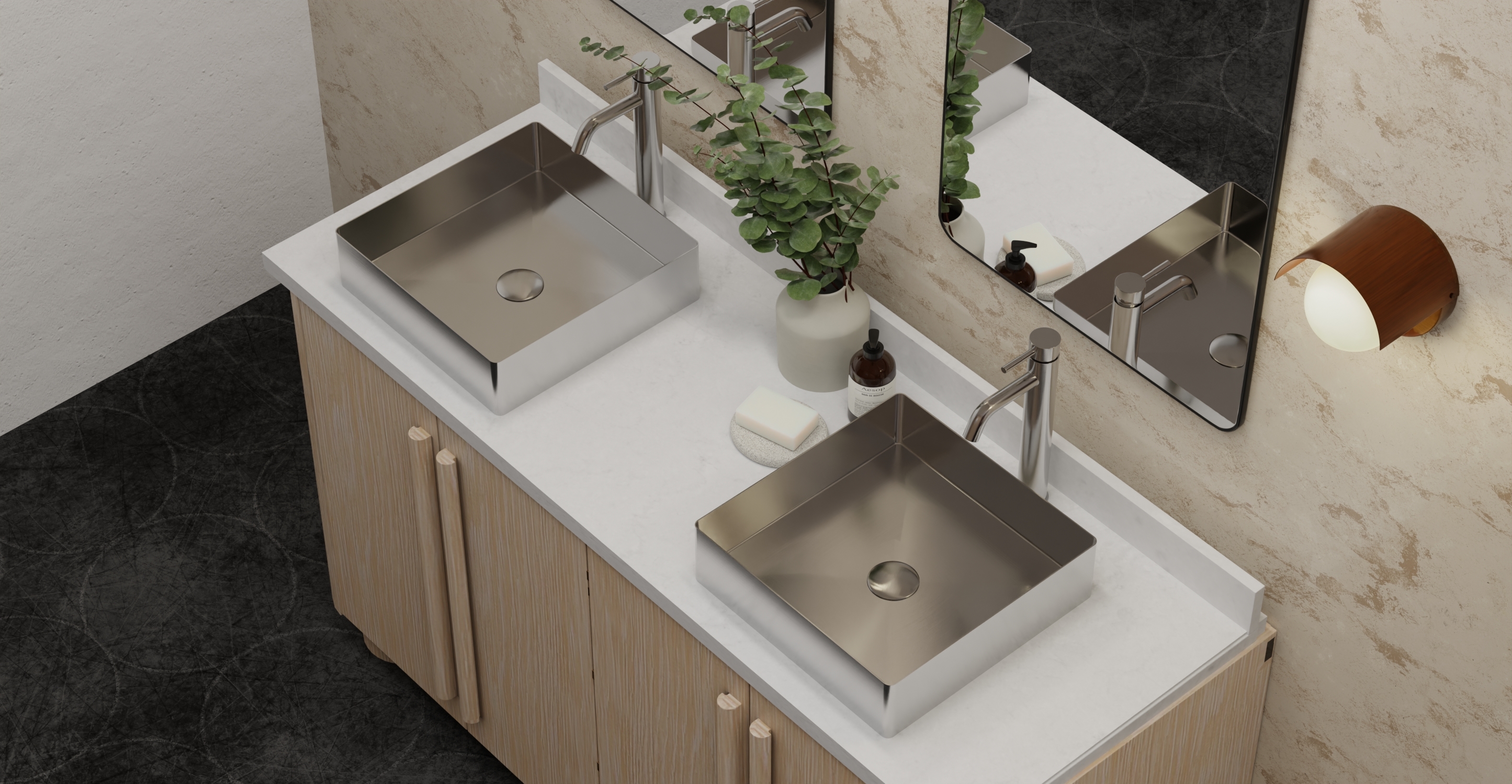 Stainless Steel Sink ES-WB-400-BS