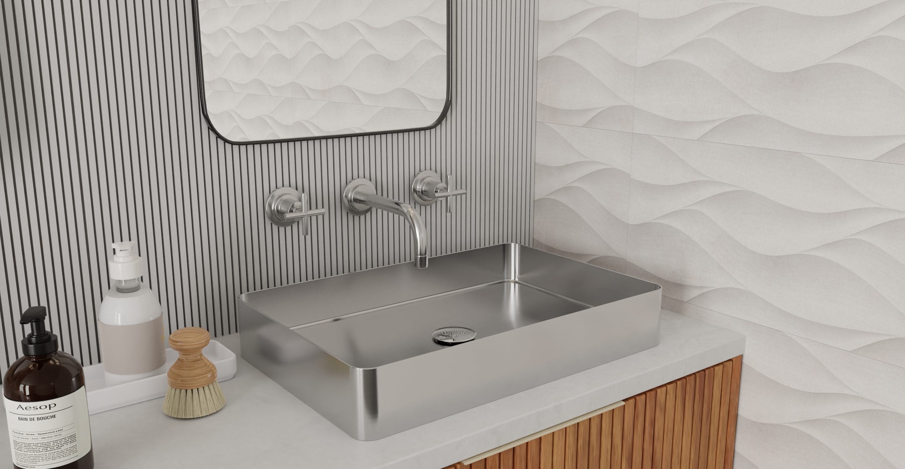 Stainless Steel Sink ES-WB-600-BS